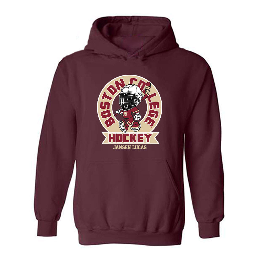 Boston College - NCAA Women's Ice Hockey : Jansen Lucas - Fashion Shersey Hooded Sweatshirt-0