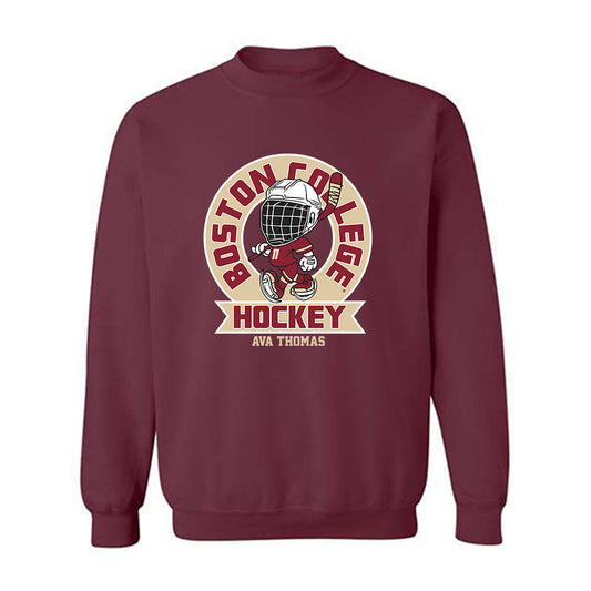 Boston College - NCAA Women's Ice Hockey : Ava Thomas - Fashion Shersey Crewneck Sweatshirt-0