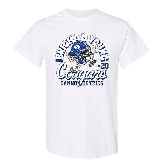 BYU - NCAA Football : Cannon DeVries - T-Shirt-0