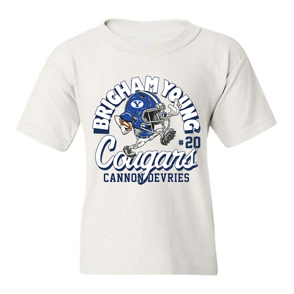 BYU - NCAA Football : Cannon DeVries - Youth T-Shirt-0