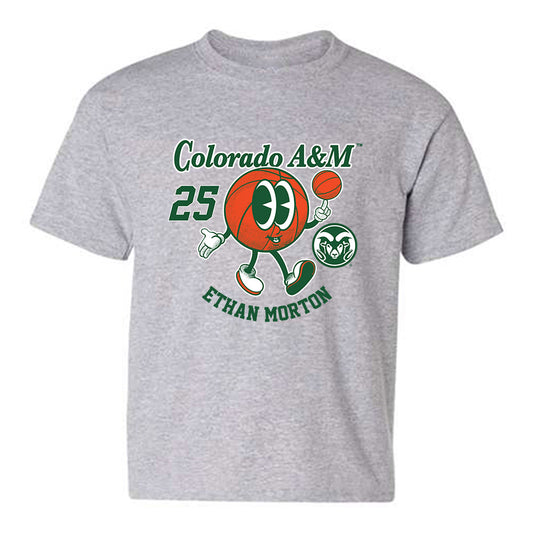 Colorado State - NCAA Men's Basketball : Ethan Morton - Youth T-Shirt-0