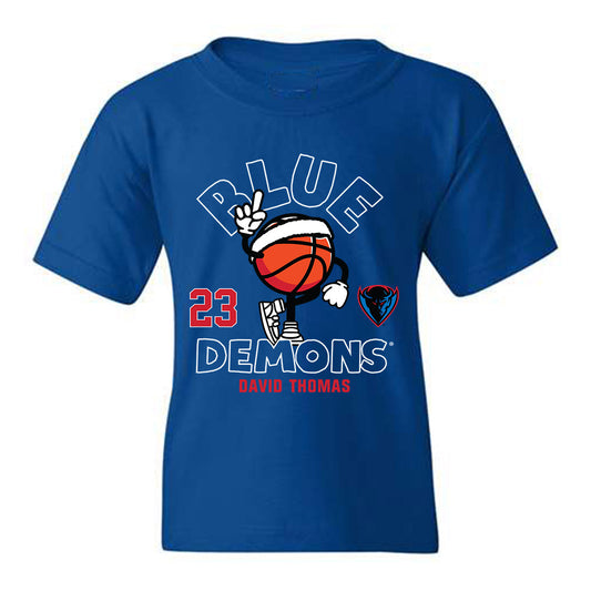 DePaul - NCAA Men's Basketball : David Thomas - Fashion Shersey Youth T-Shirt