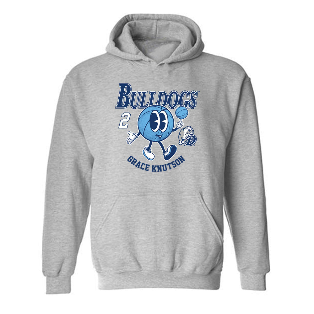 Drake - NCAA Women's Basketball : Grace Knutson - Fashion Shersey Hooded Sweatshirt-0