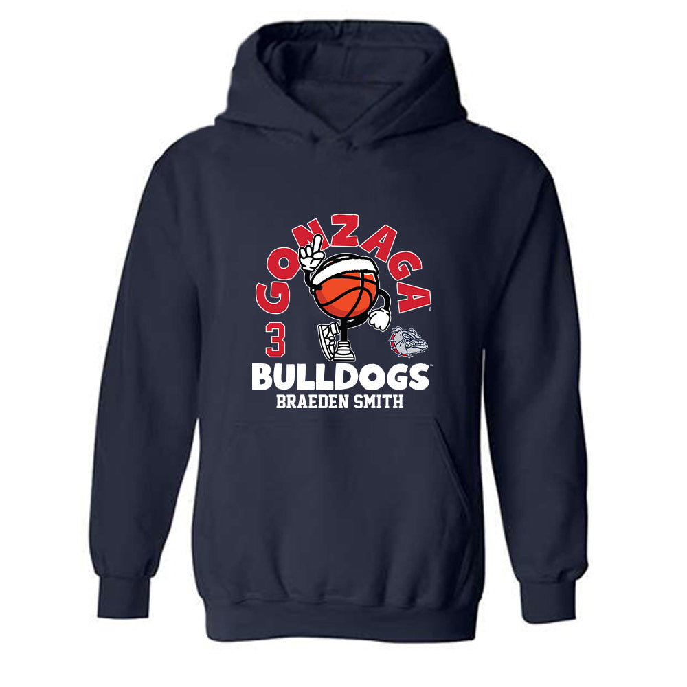 Gonzaga - NCAA Men's Basketball : Braeden Smith - Fashion Shersey Hooded Sweatshirt