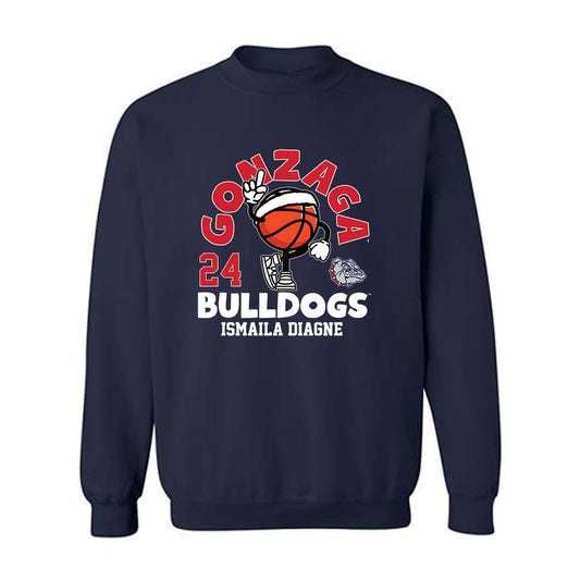 Gonzaga - NCAA Men's Basketball : Ismaila Diagne - Fashion Shersey Crewneck Sweatshirt