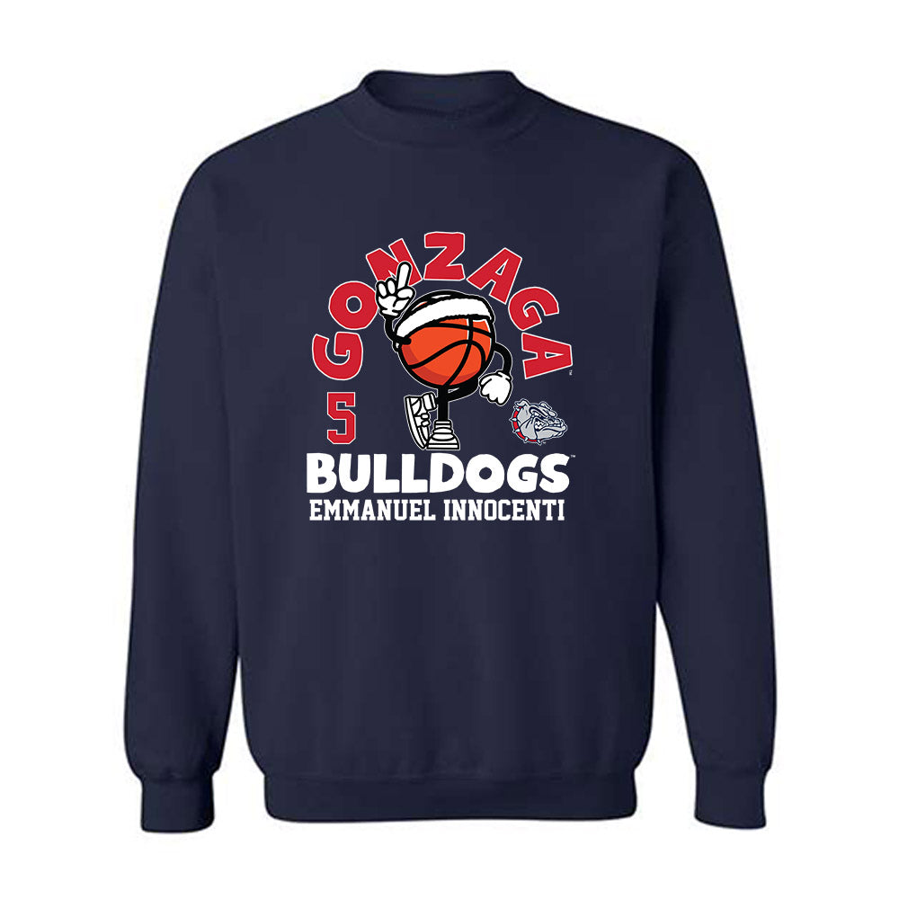 Gonzaga - NCAA Men's Basketball : Emmanuel Innocenti - Fashion Shersey Crewneck Sweatshirt