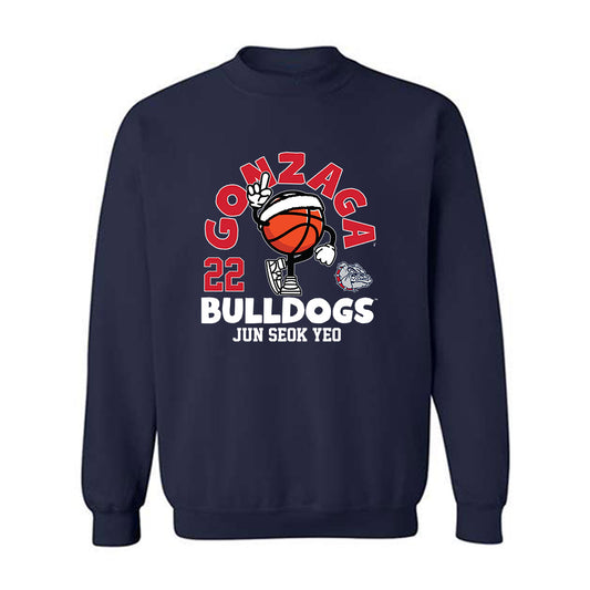 Gonzaga - NCAA Men's Basketball : Jun Seok Yeo - Fashion Shersey Crewneck Sweatshirt