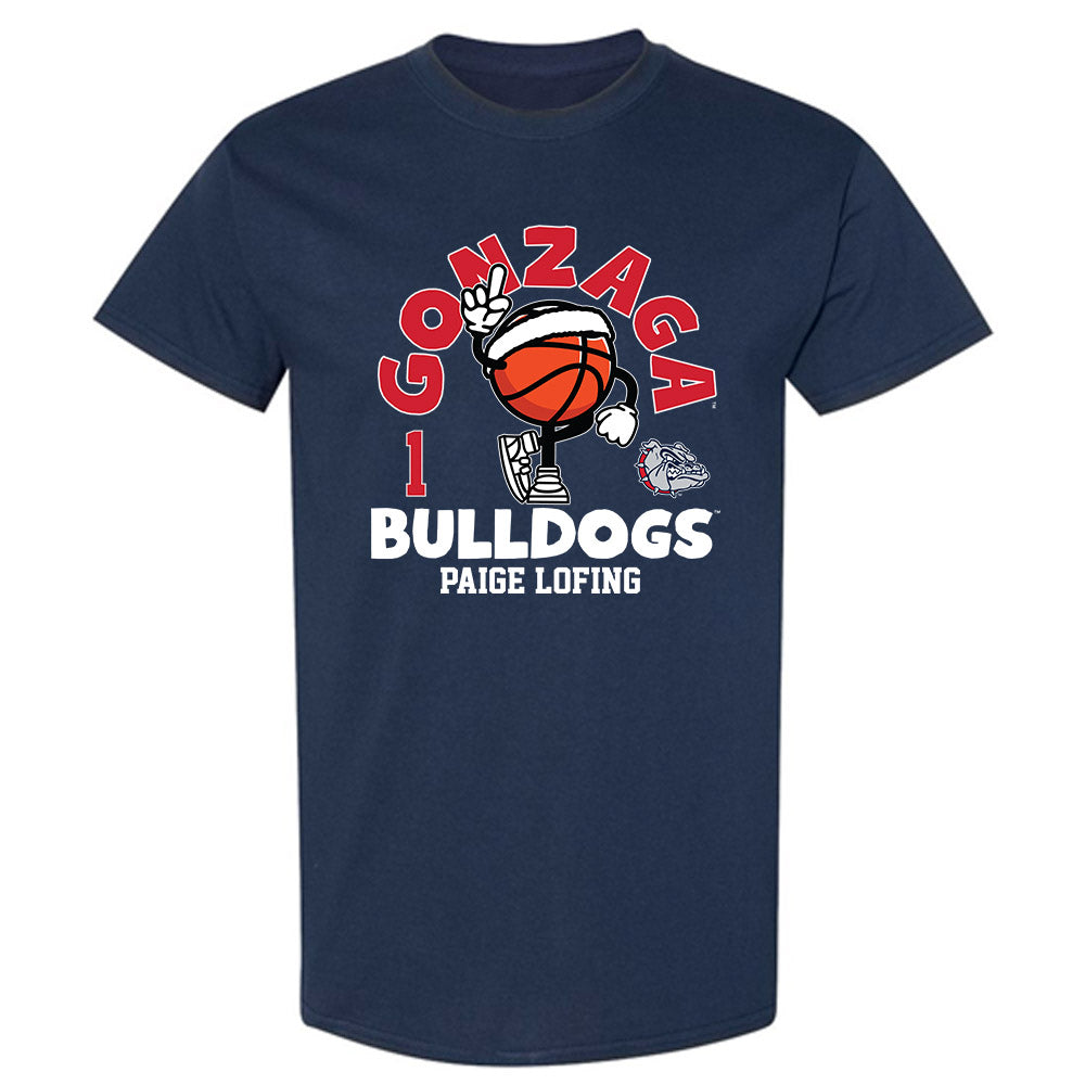 Gonzaga - NCAA Women's Basketball : Paige Lofing - Fashion Shersey T-Shirt-0