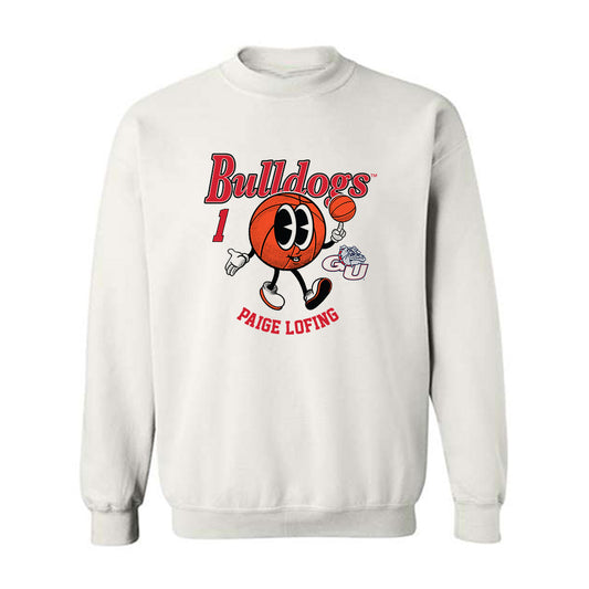 Gonzaga - NCAA Women's Basketball : Paige Lofing - Fashion Shersey Crewneck Sweatshirt-0