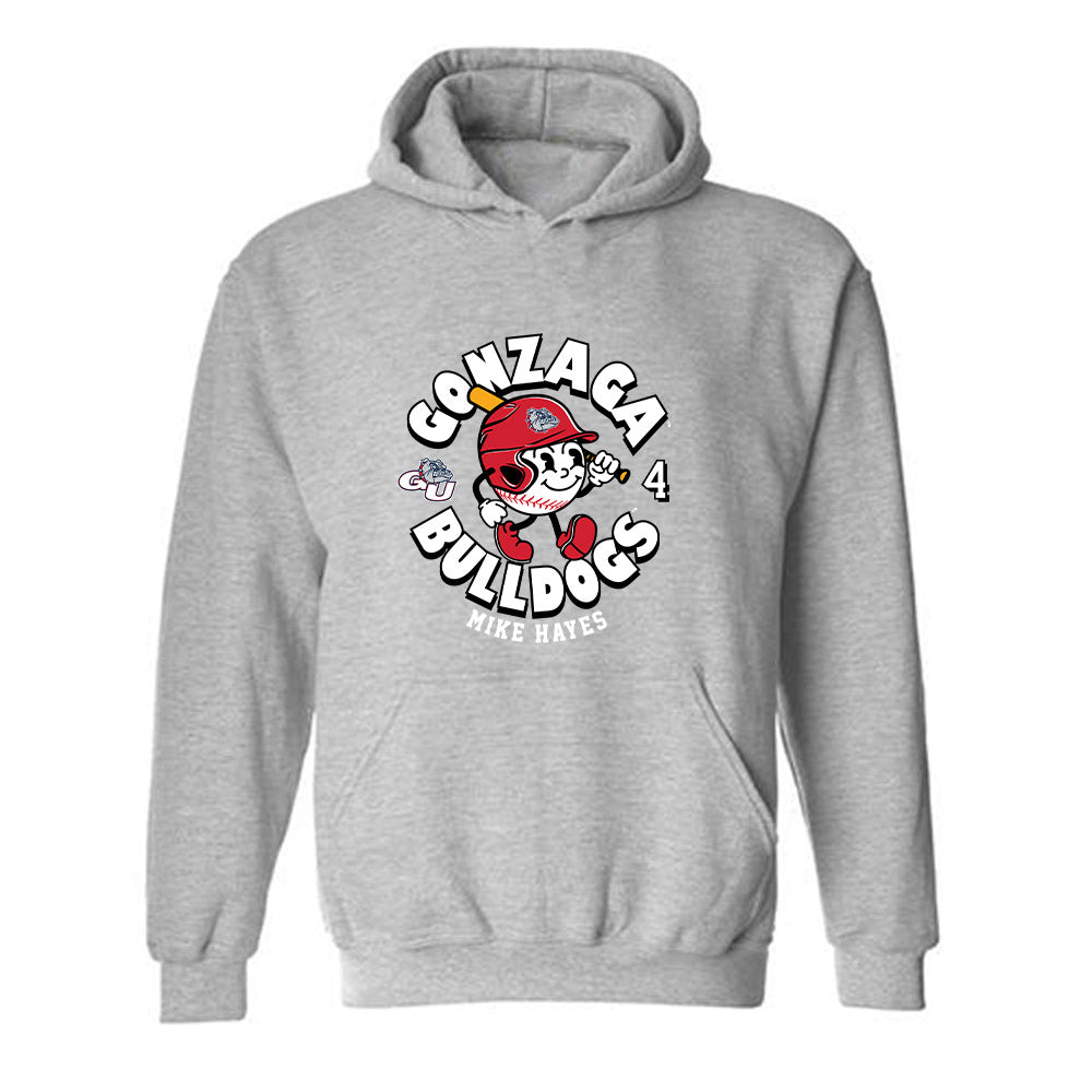 Gonzaga - NCAA Baseball : Mike Hayes - Classic Fashion Shersey Hooded Sweatshirt-0