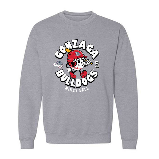 Gonzaga - NCAA Baseball : Mikey Bell - Classic Fashion Shersey Crewneck Sweatshirt-0