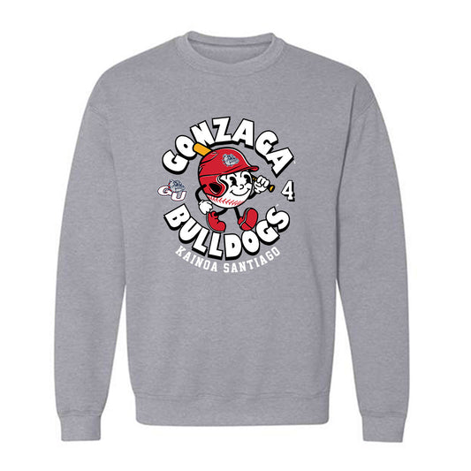 Gonzaga - NCAA Baseball : Kainoa Santiago - Classic Fashion Shersey Crewneck Sweatshirt-0