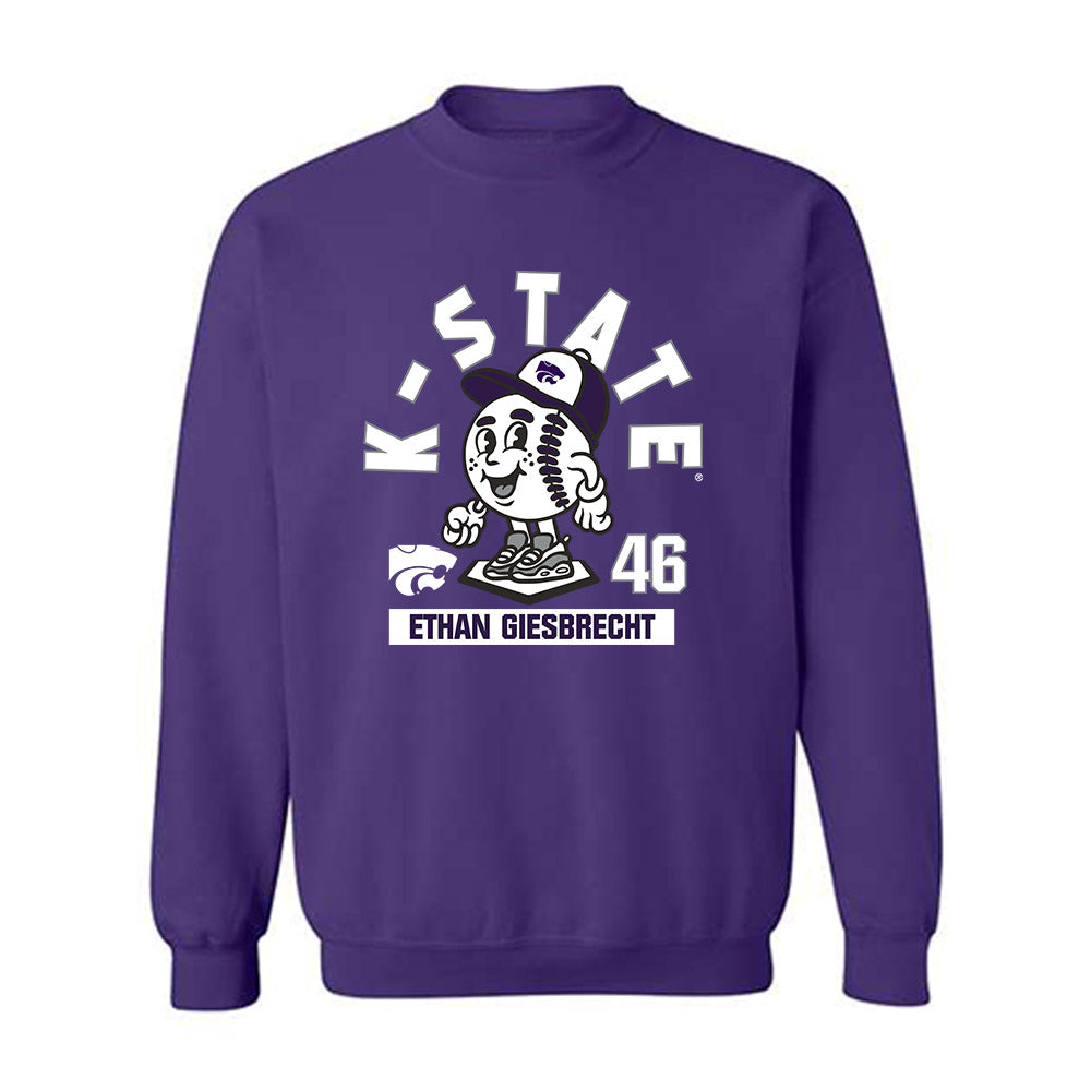 Kansas State - NCAA Baseball : Ethan Giesbrecht - Fashion Shersey Crewneck Sweatshirt-0