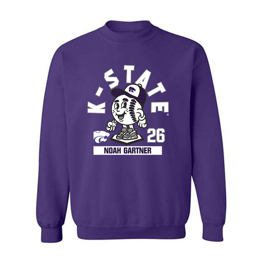 Kansas State - NCAA Baseball : Noah Gartner - Fashion Shersey Crewneck Sweatshirt-0