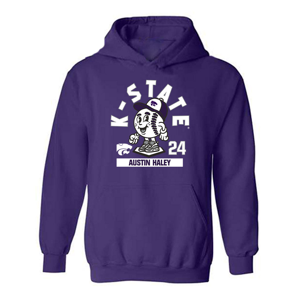 Kansas State - NCAA Baseball : Austin Haley - Fashion Shersey Hooded Sweatshirt-0