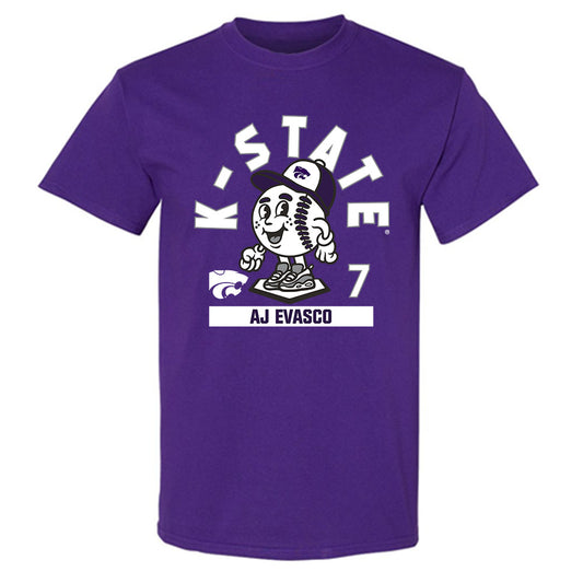 Kansas State - NCAA Baseball : Aj Evasco - Fashion Shersey T-Shirt-0