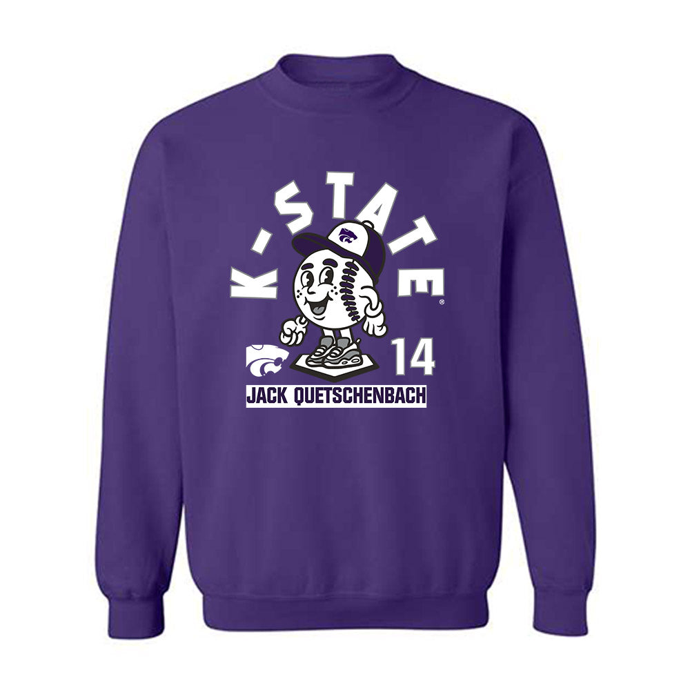 Kansas State - NCAA Baseball : Jack Quetschenbach - Fashion Shersey Crewneck Sweatshirt-0