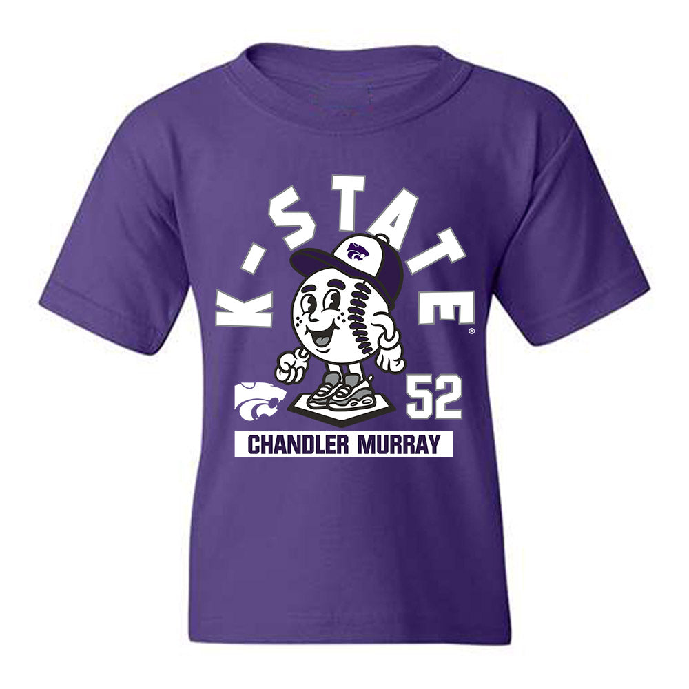 Kansas State - NCAA Baseball : Chandler Murray - Fashion Shersey Youth T-Shirt-0