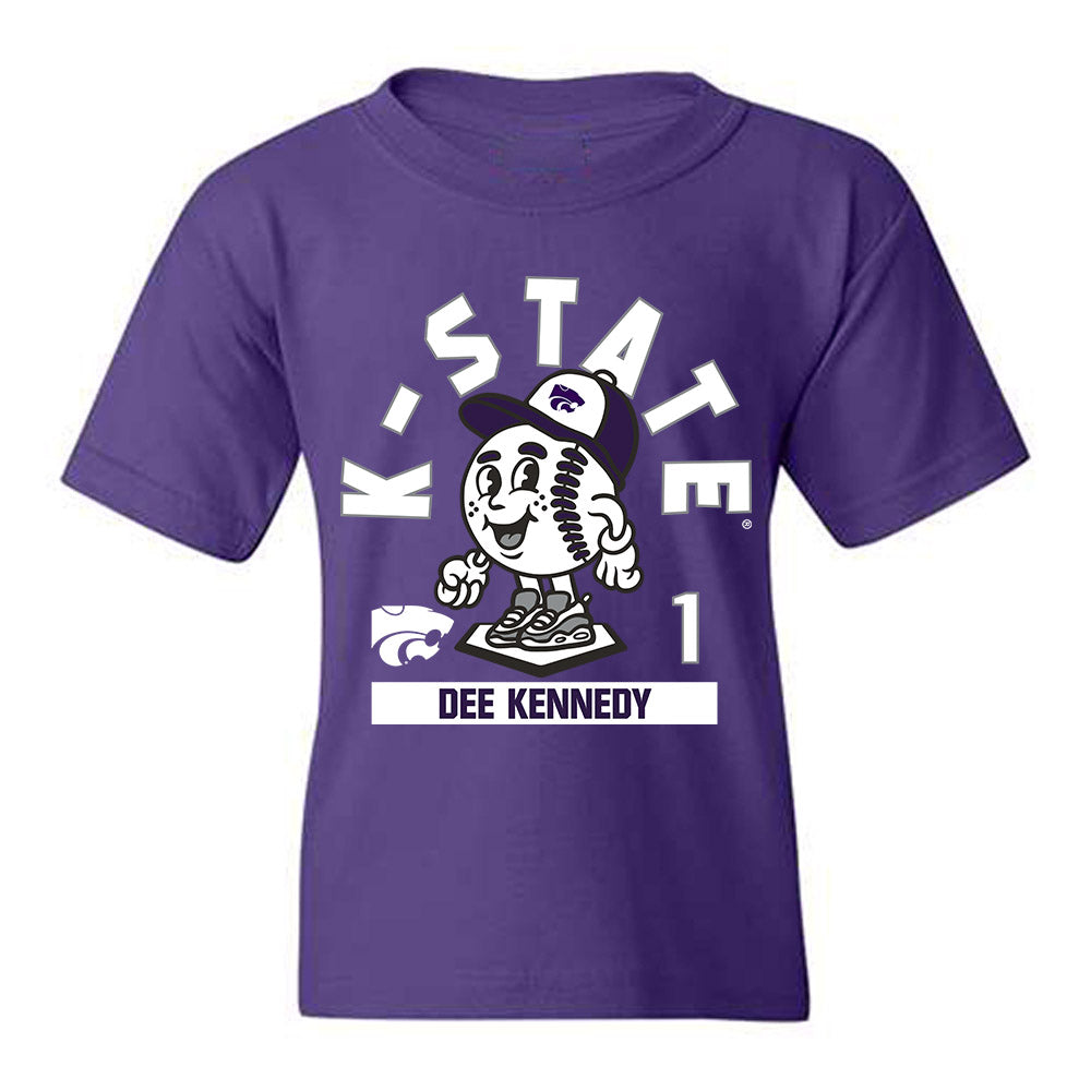 Kansas State - NCAA Baseball : Dee Kennedy - Fashion Shersey Youth T-Shirt-0