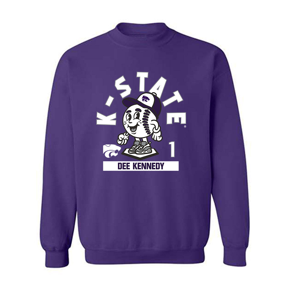 Kansas State - NCAA Baseball : Dee Kennedy - Fashion Shersey Crewneck Sweatshirt-0