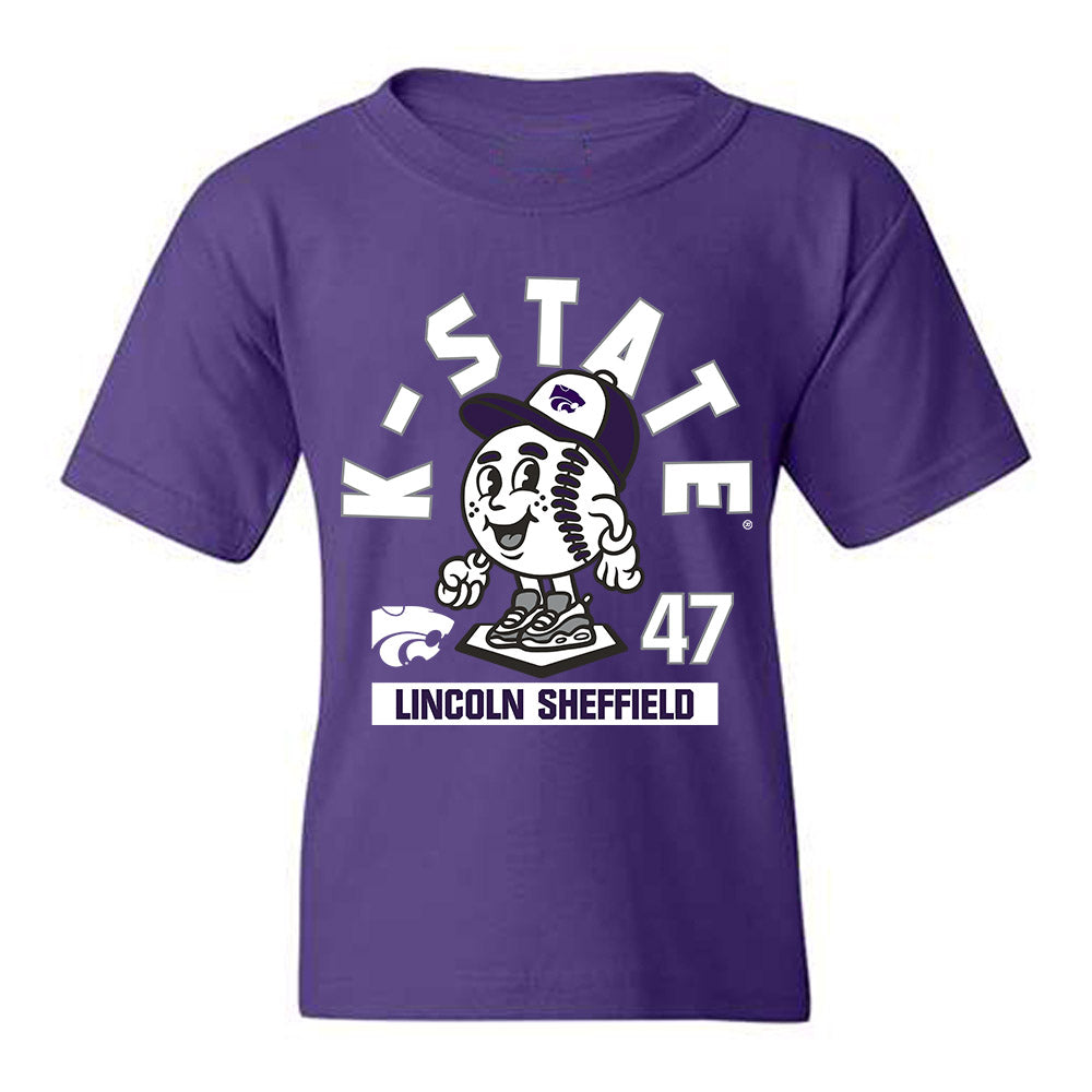 Kansas State - NCAA Baseball : Lincoln Sheffield - Fashion Shersey Youth T-Shirt-0