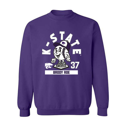 Kansas State - NCAA Baseball : Brody Roe - Fashion Shersey Crewneck Sweatshirt-0