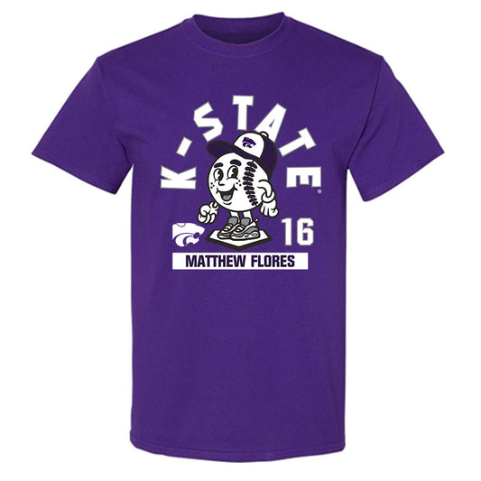 Kansas State - NCAA Baseball : Matthew Flores - Fashion Shersey T-Shirt-0