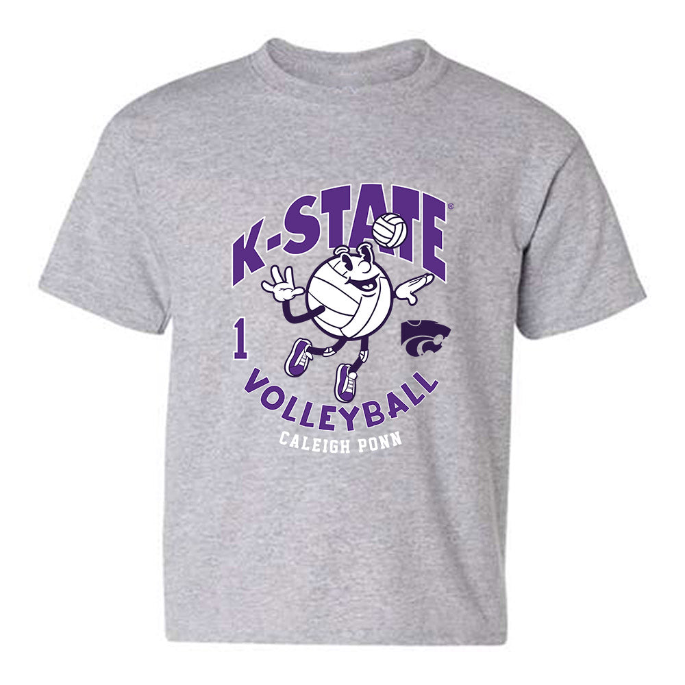 Kansas State - NCAA Women's Volleyball : Caleigh Ponn - Fashion Shersey Youth T-Shirt-0