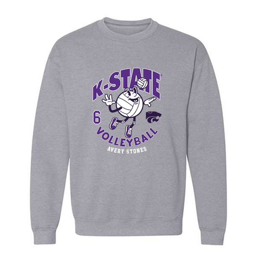 Kansas State - NCAA Women's Volleyball : Avery Stones - Fashion Shersey Crewneck Sweatshirt-0