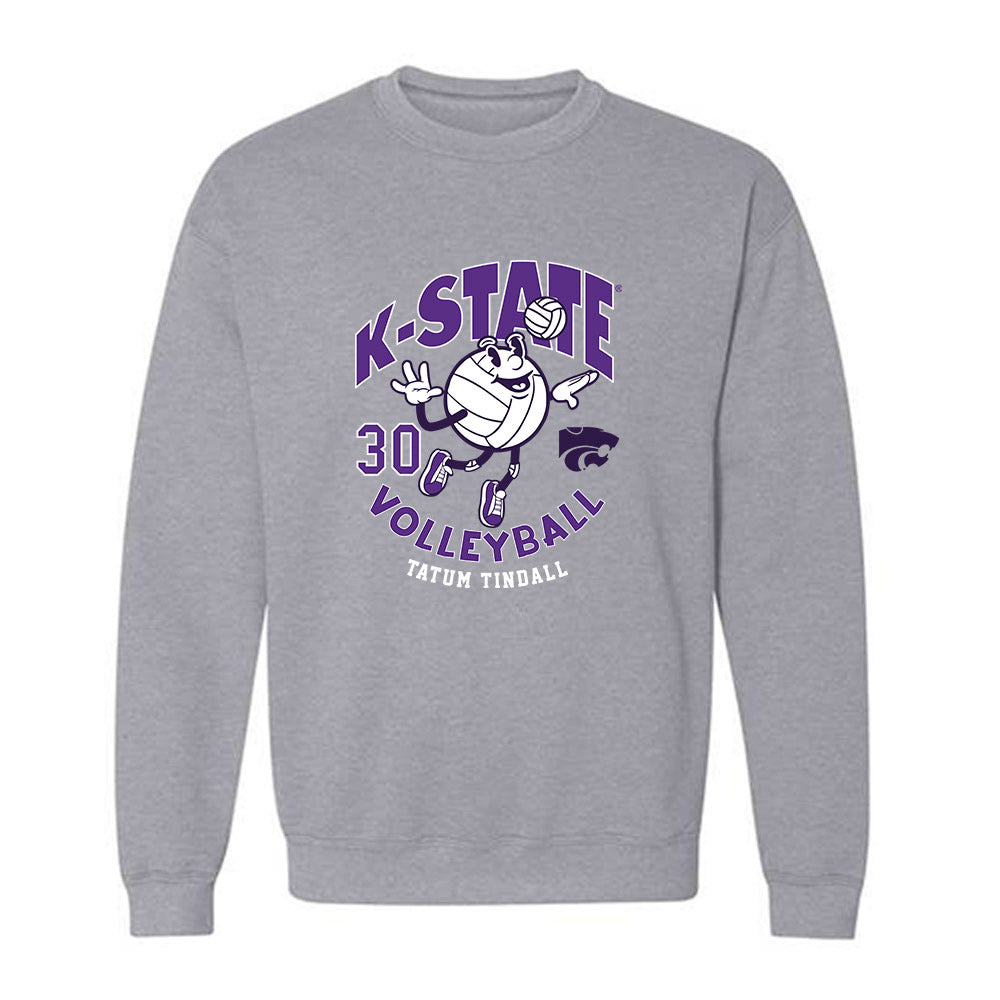 Kansas State - NCAA Women's Volleyball : Tatum Tindall - Fashion Shersey Crewneck Sweatshirt-0