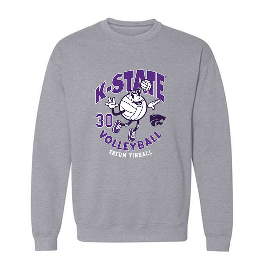 Kansas State - NCAA Women's Volleyball : Tatum Tindall - Fashion Shersey Crewneck Sweatshirt-0