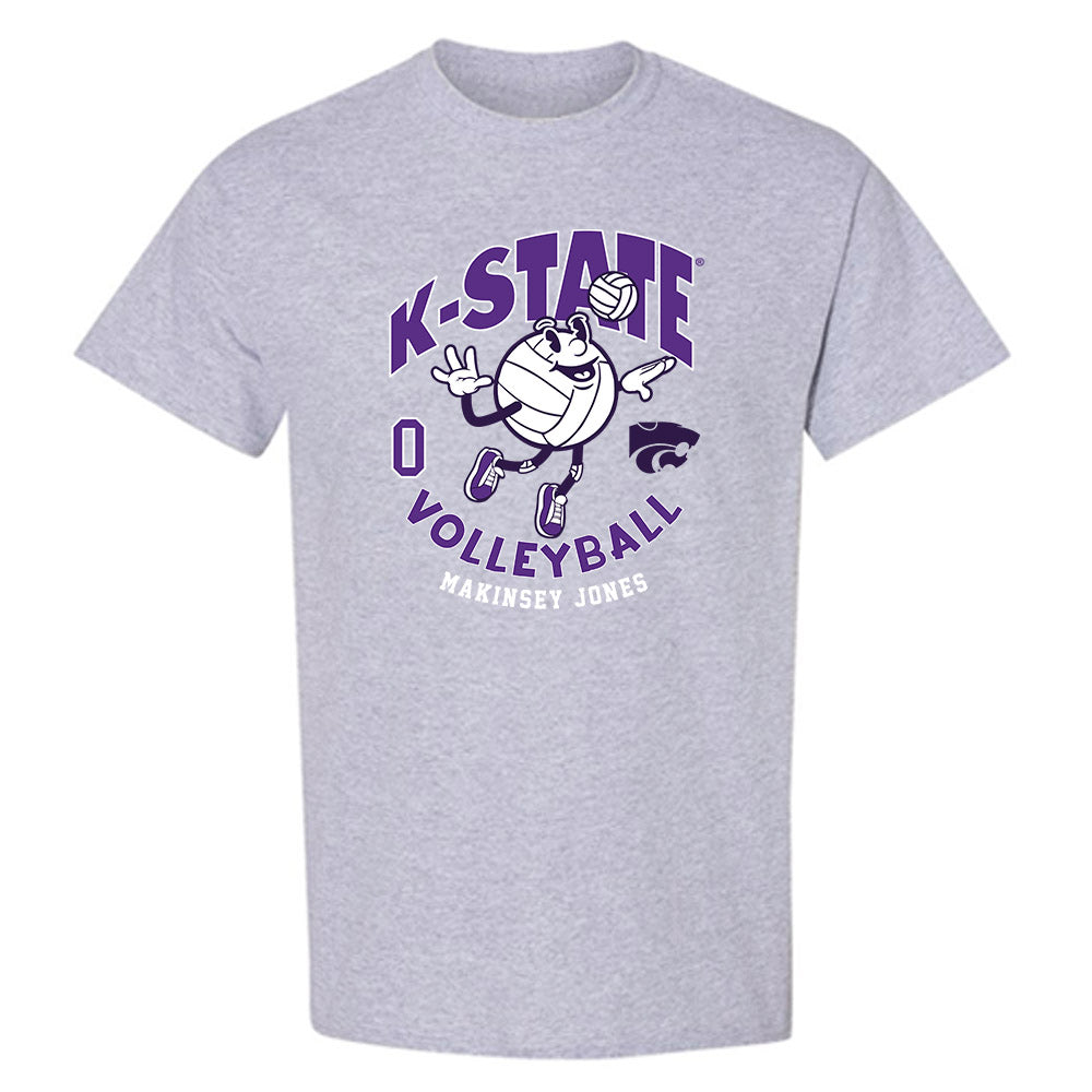 Kansas State - NCAA Women's Volleyball : Makinsey jones - Fashion Shersey T-Shirt-0