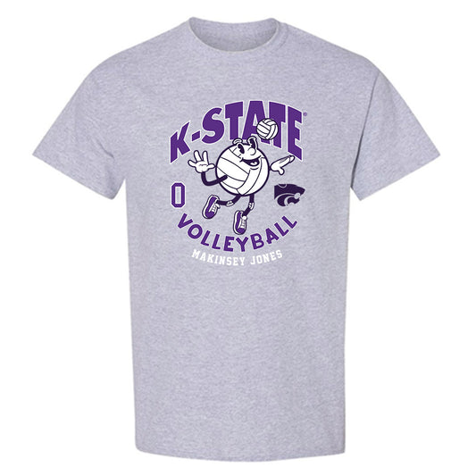 Kansas State - NCAA Women's Volleyball : Makinsey jones - Fashion Shersey T-Shirt-0