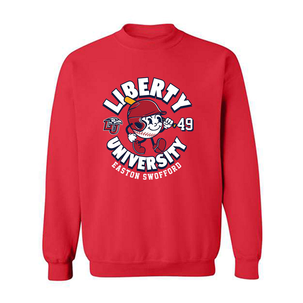 Liberty - NCAA Baseball : Easton Swofford - Fashion Shersey Crewneck Sweatshirt-0