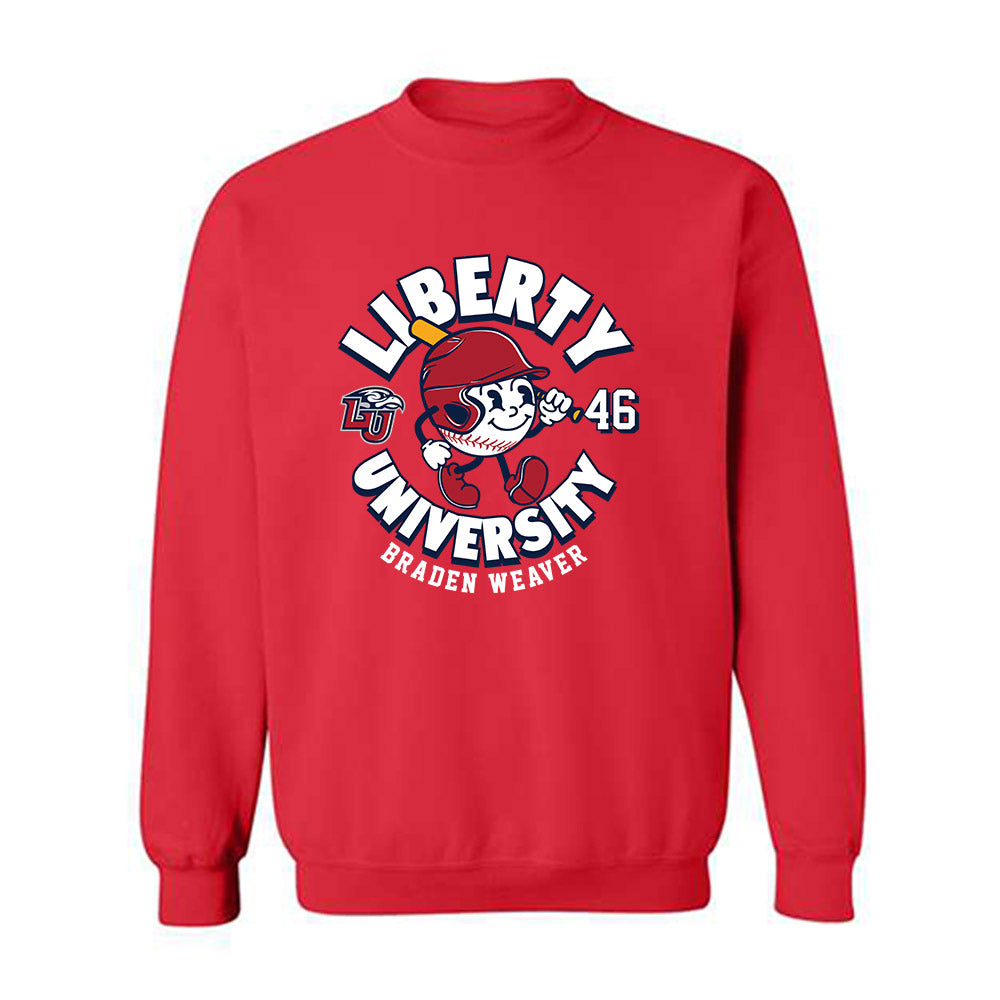 Liberty - NCAA Baseball : Braden Weaver - Fashion Shersey Crewneck Sweatshirt