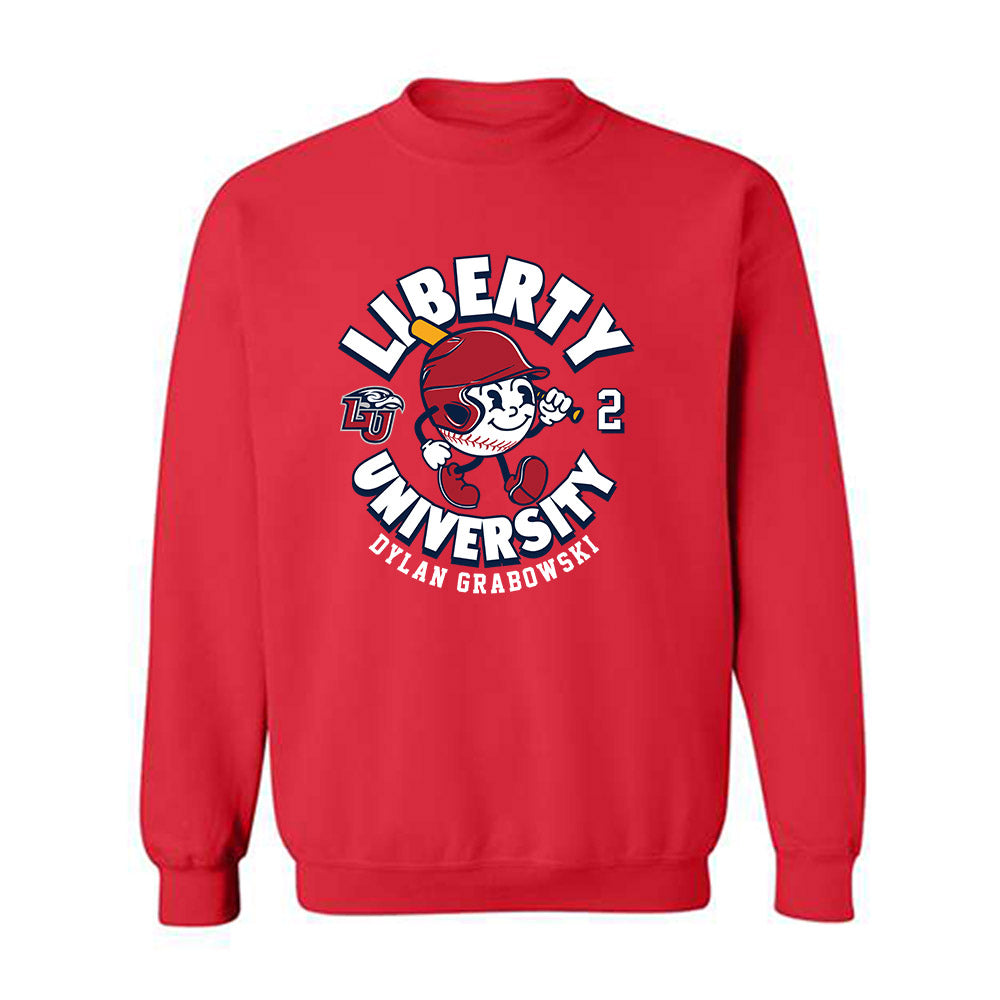 Liberty - NCAA Baseball : Dylan Grabowski - Fashion Shersey Crewneck Sweatshirt-0