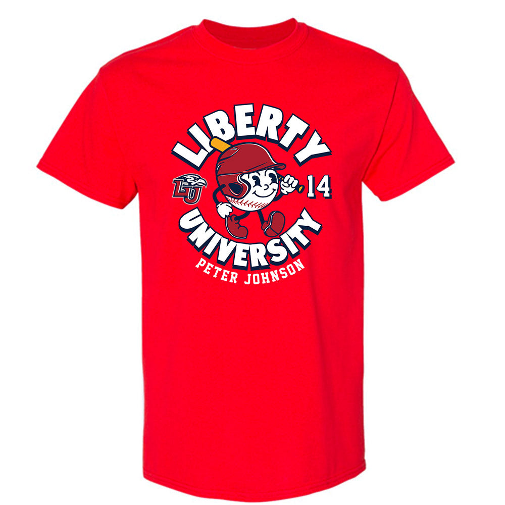 Liberty - NCAA Baseball : Peter Johnson - Fashion Shersey T-Shirt-0