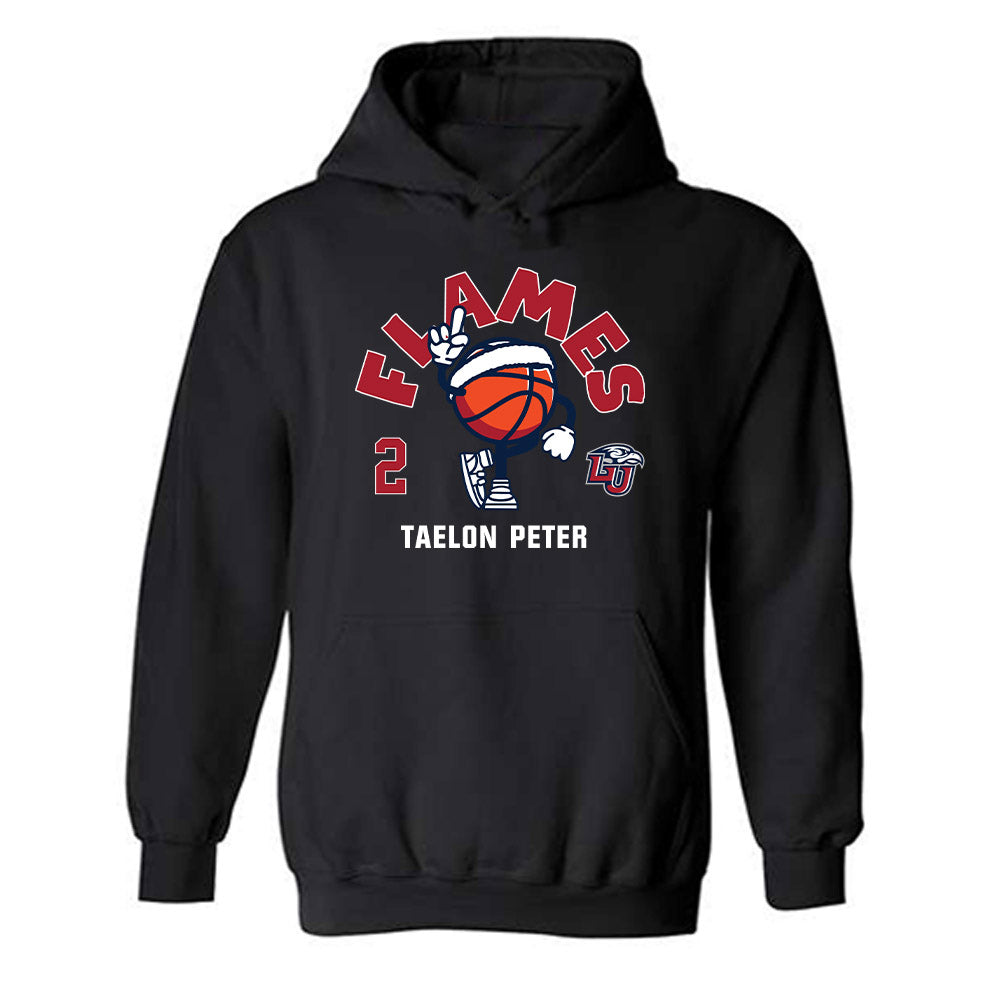 Liberty - NCAA Men's Basketball : Taelon Peter - Fashion Shersey Hooded Sweatshirt-0