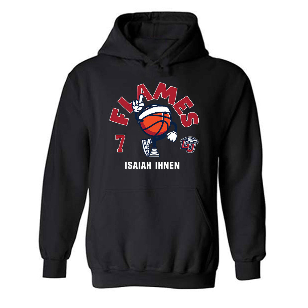 Liberty - NCAA Men's Basketball : Isaiah Ihnen - Fashion Shersey Hooded Sweatshirt-0