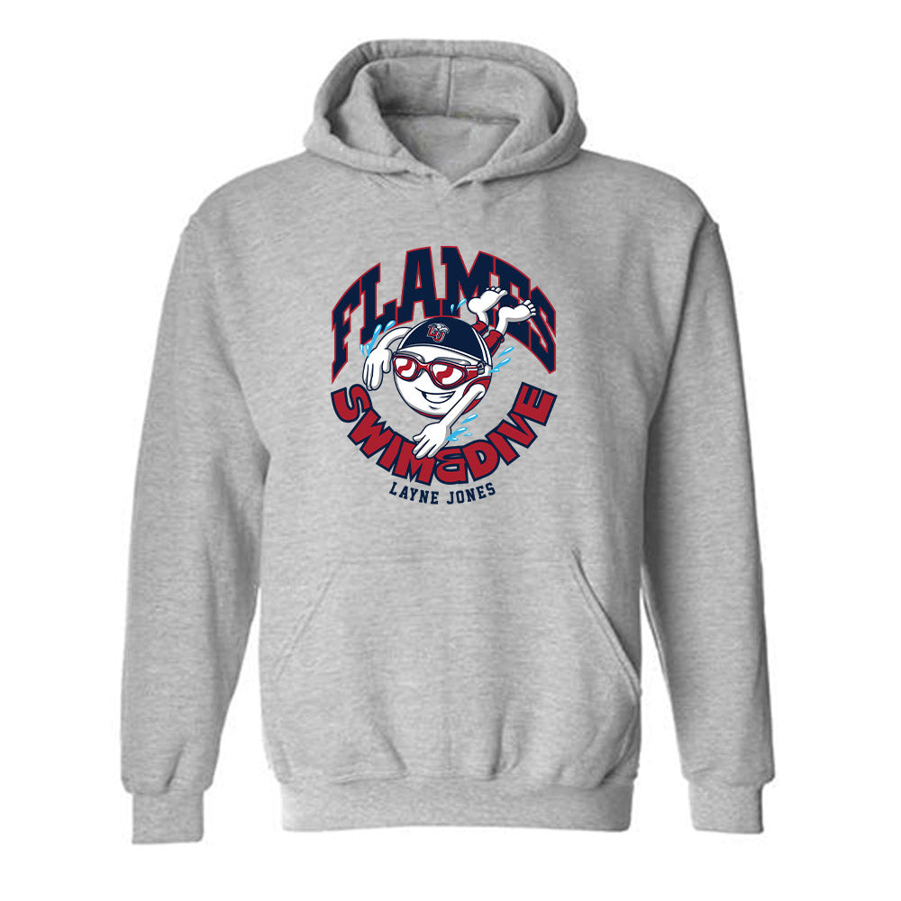 Liberty - NCAA Women's Swimming & Diving : Layne Jones - Fashion Shersey Hooded Sweatshirt-0