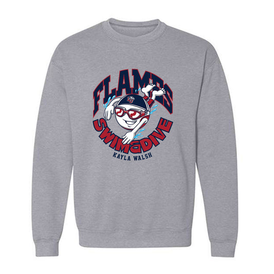 Liberty - NCAA Women's Swimming & Diving : Kayla Walsh - Fashion Shersey Crewneck Sweatshirt-0