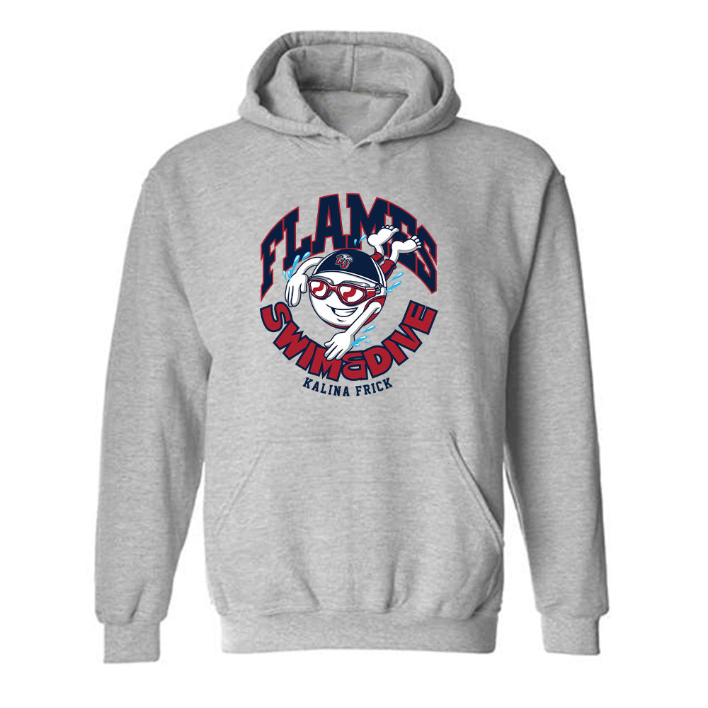 Liberty - NCAA Women's Swimming & Diving : Kalina Frick - Fashion Shersey Hooded Sweatshirt-0