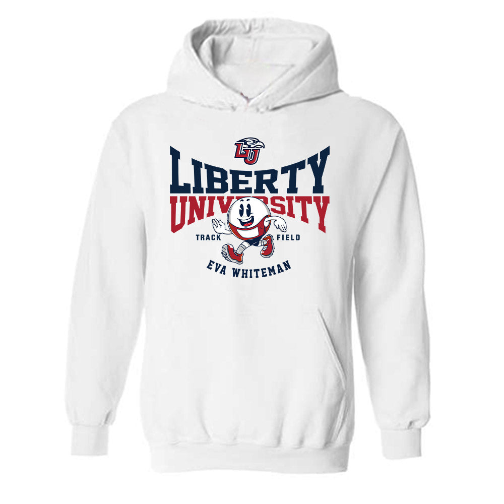 Liberty - NCAA Women's Track & Field : Eva Whiteman - Fashion Shersey Hooded Sweatshirt-0