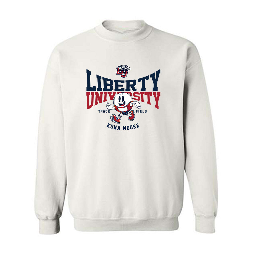 Liberty - NCAA Women's Track & Field : Kona Moore - Fashion Shersey Crewneck Sweatshirt-0