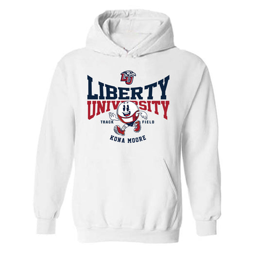 Liberty - NCAA Women's Track & Field : Kona Moore - Fashion Shersey Hooded Sweatshirt-0