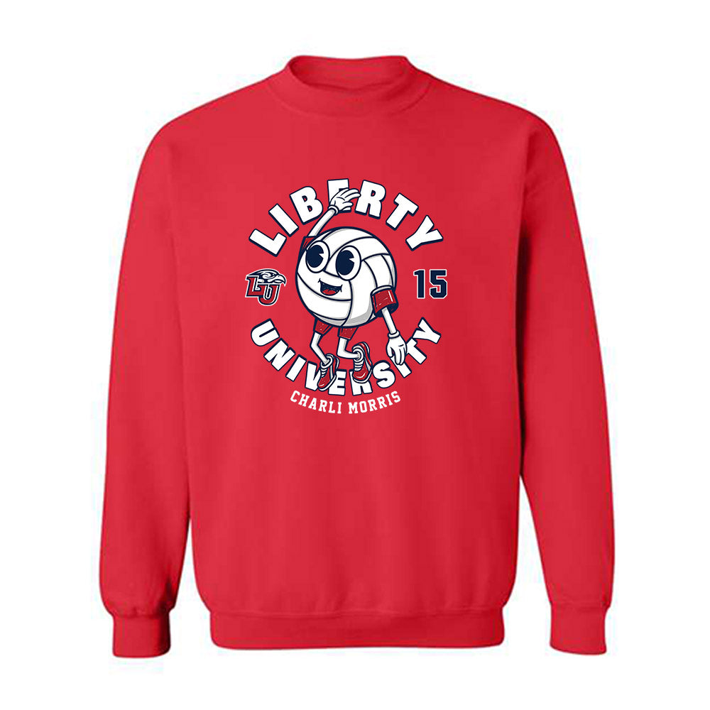 Liberty - NCAA Women's Volleyball : Charli Morris - Fashion Shersey Crewneck Sweatshirt