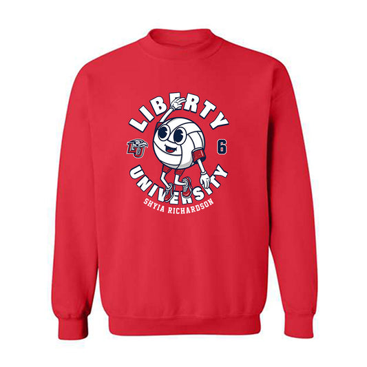 Liberty - NCAA Women's Volleyball : Shyia Richardson - Fashion Shersey Crewneck Sweatshirt-0