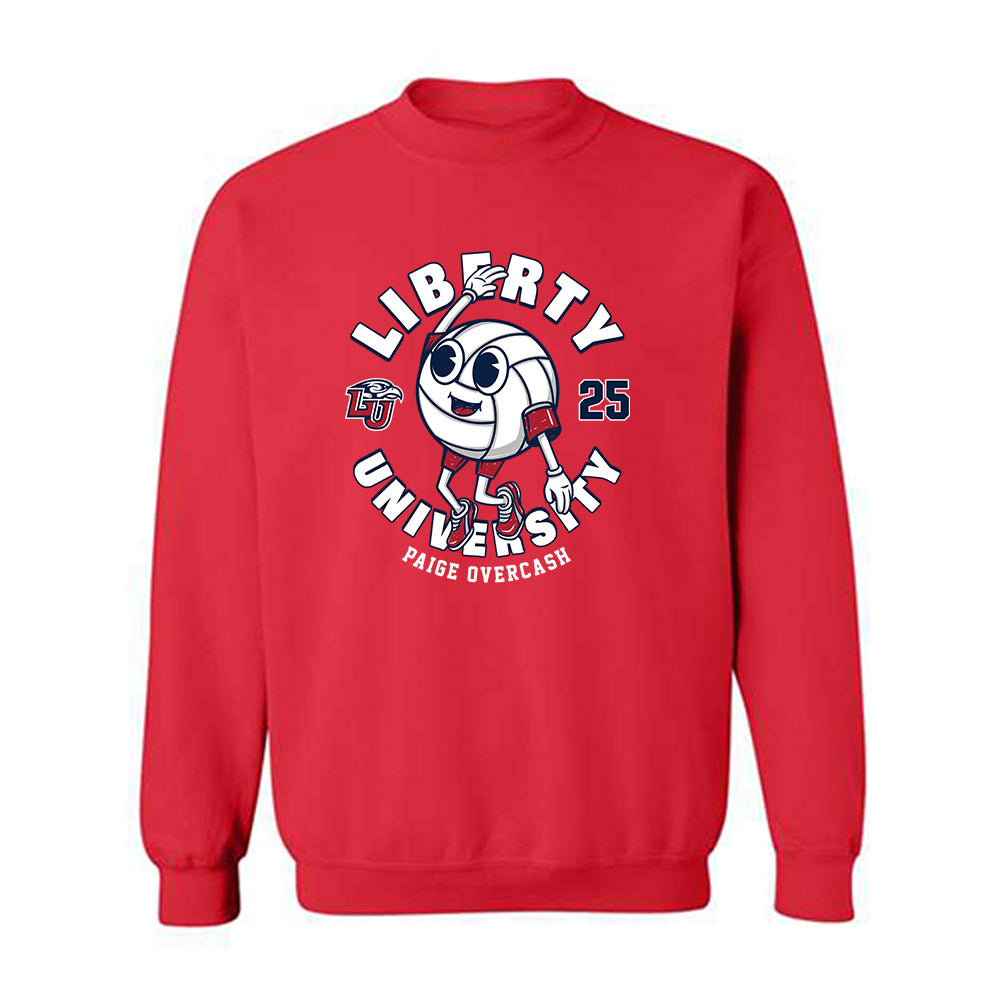 Liberty - NCAA Women's Volleyball : Paige Overcash - Fashion Shersey Crewneck Sweatshirt