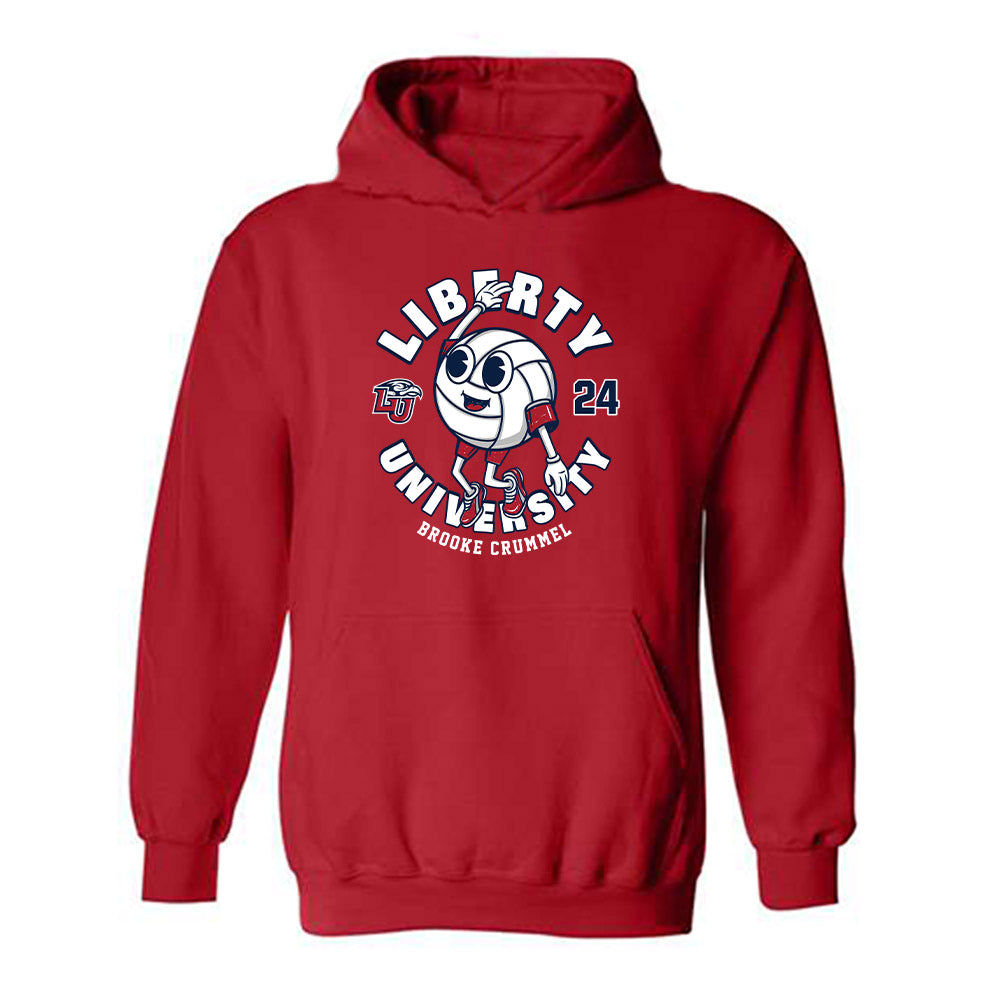 Liberty - NCAA Women's Volleyball : Brooke Crummel - Fashion Shersey Hooded Sweatshirt