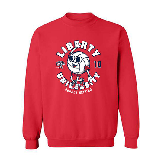 Liberty - NCAA Women's Volleyball : Audrey Heiring - Fashion Shersey Crewneck Sweatshirt-0